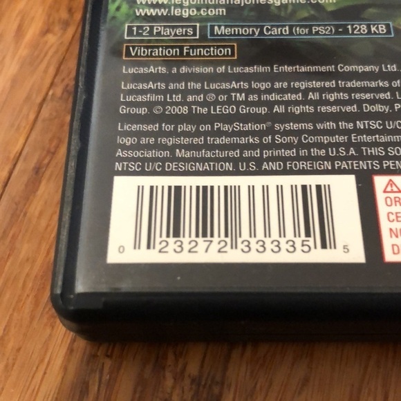 Sony PlayStation 2 Lego Indiana Jones: The Original Adventure game disc, booklet - Picture 4 of 11